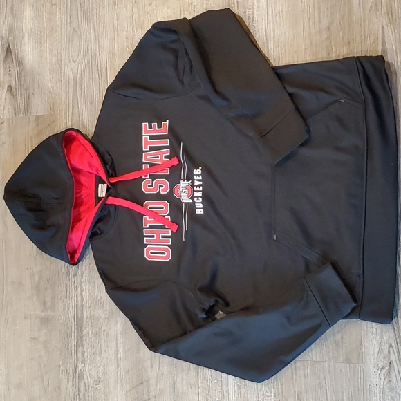 Ohio State Buckeye Hooded Sweatshirt Size Medium - Picture 1 of 2
